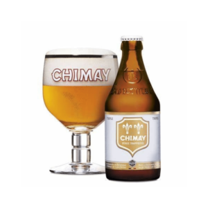 Chimay White Cinq Cents Beer (750ml x 12 Bottles)