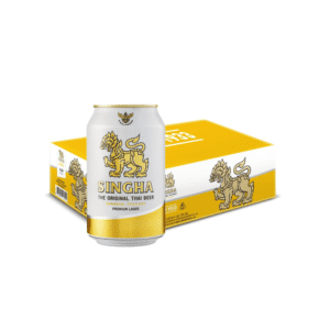 Singha Lager Beer Can (330ml x 24 Cans)