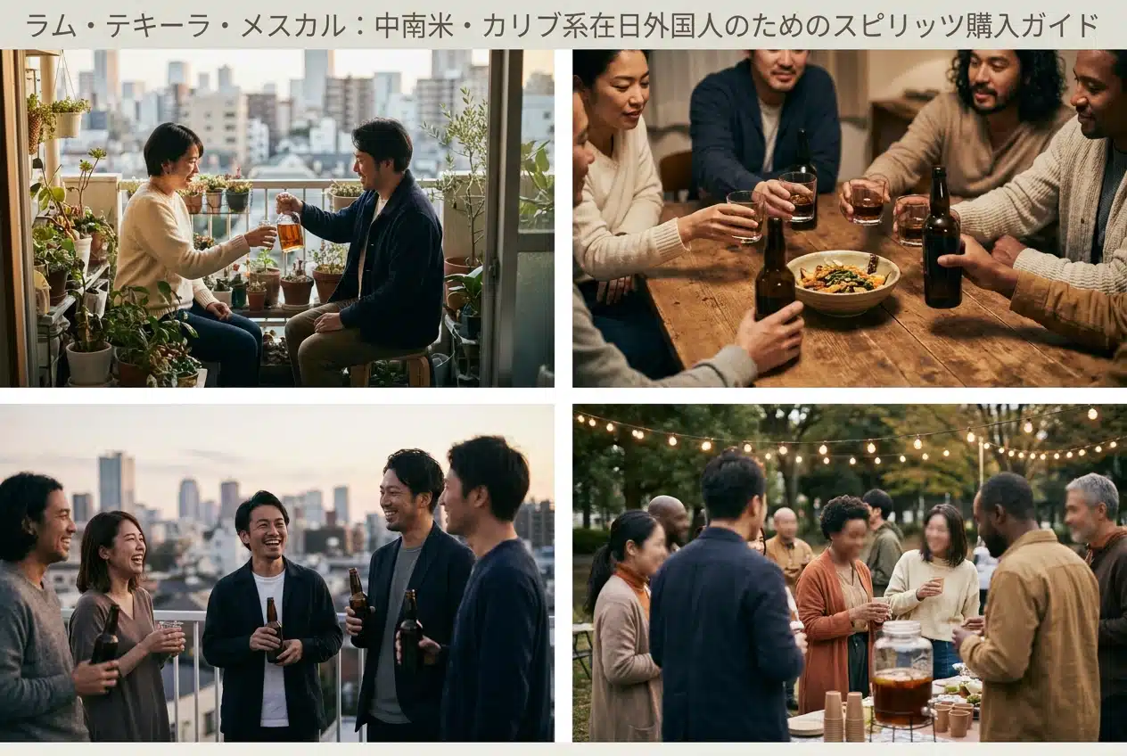 Professional header image for list-based article: ラム・テキーラ・メスカル：中南米・カリブ系在日外国人のためのスピリッツ購入ガイド